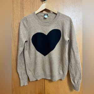 J. Crew Heart Sweater